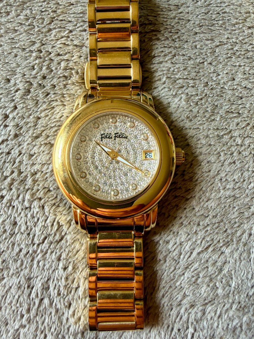 Folli Follie Gold Tone Wristwatch Women’s